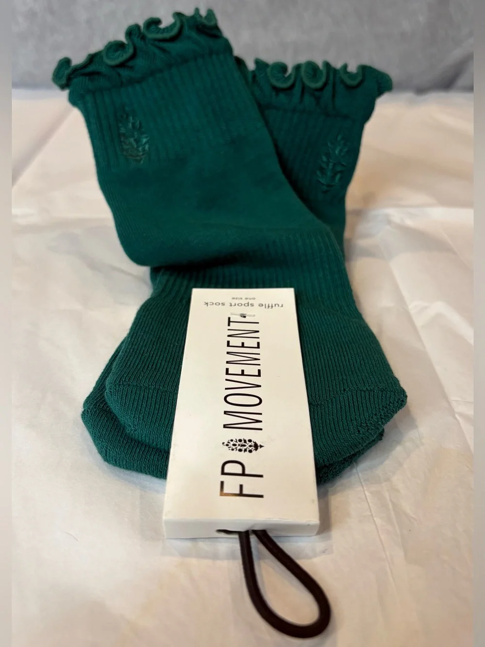 FP Movement Women's Classic Ruffle Socks - Green